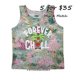 Old Navy Baby's Unisex "Forever Chill" Graphic Tank Top NWT